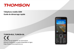 Manual Thomson TLINK28+BLK Mobile Phone