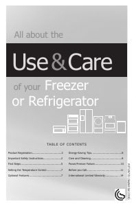 Manual Frigidaire MRA17V6QW Refrigerator