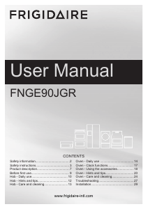 Manual Frigidaire FNGE90JGRSO Range