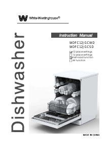 Bruksanvisning White-Westinghouse WDFC12JGCWD Diskmaskin