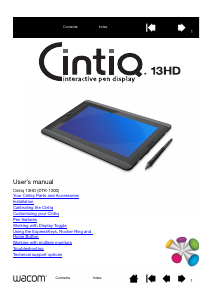 Handleiding Wacom Cintiq 13HD Tekentablet