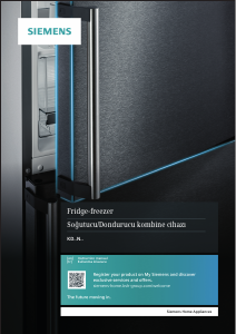 Kullanım kılavuzu Siemens KD86NAIF0N Donduruculu buzdolabı