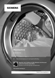 Handleiding Siemens WM6HXM75NL Wasmachine