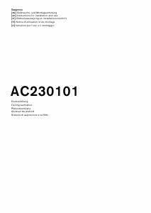 Manuale Gaggenau AC230101 Cappa da cucina