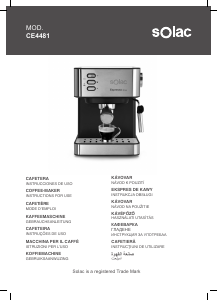 Mode d’emploi Solac CE4481 Machine à expresso