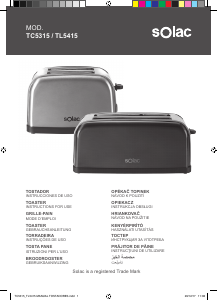 Manual Solac TC5315 Toaster
