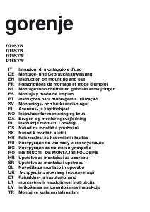 Manuale Gorenje DT9SYB Cappa da cucina