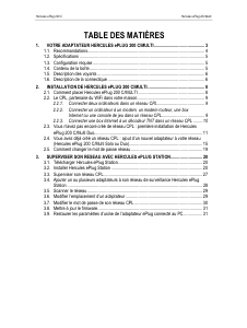 Mode d’emploi Hercules ePlug 200 C/Multi Adaptateur CPL