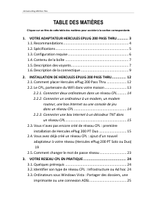 Mode d’emploi Hercules ePlug 200 Pass Thru Adaptateur CPL