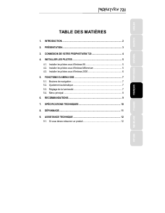 Mode d’emploi Hercules Prophetview 720 Moniteur LCD