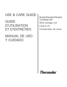 Manual de uso Thermador T24IW901SP Vinoteca