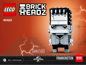 Manual Lego set 40422 Brickheadz Frankenstein