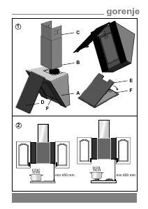 Handleiding Gorenje DVG8565B Afzuigkap