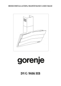 Manual Gorenje DVG9446HB Exaustor