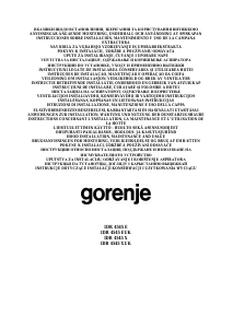 Mode d’emploi Gorenje IDR4545XUK Hotte aspirante