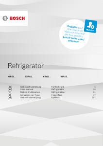 Manual Bosch KIR21ADD0 Refrigerator