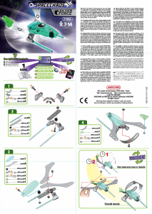 Manual Meccano set 2100A Space Chaos Silver force drone