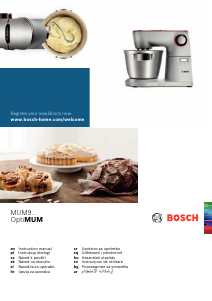 Instrukcja Bosch MUM9B34S27 OptiMum Mikser