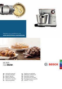 Manual Bosch MUM9BX5S22 OptiMum Mixer cu vas