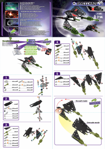 Manual de uso Meccano set 3150B Space Chaos Incursión piratas oscuros