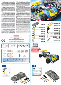 Mode d’emploi Meccano set 2350B Turbo Prototype 2 bleu