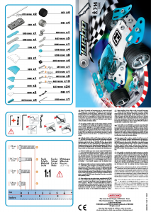 Handleiding Meccano set 3350B Turbo Prototype 3 blauw