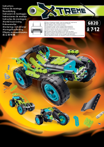Mode d’emploi Meccano set 6820 Xtreme Moteur d'entraînement