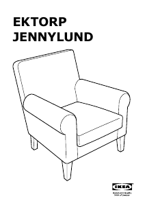 Rokasgrāmata IKEA EKTORP JENNYLUND Atzveltnes krēsls