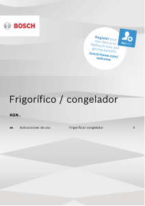 Manual de uso Bosch KGN49AWEP Frigorífico combinado