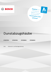 Bedienungsanleitung Bosch DFS067K51 Dunstabzugshaube