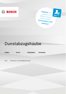Bedienungsanleitung Bosch DFM064A52 Dunstabzugshaube