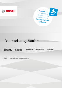 Bedienungsanleitung Bosch DFR067A52 Dunstabzugshaube