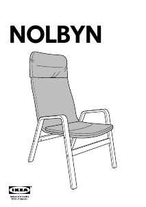 Priročnik IKEA NOLBYN Naslanjač