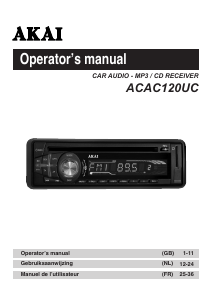 Handleiding Akai ACAC120UC Autoradio