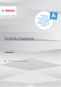 Návod Bosch WTR84TW0CS Sušička