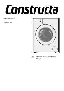 Bedienungsanleitung Constructa CWF14J01 Waschmaschine