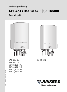 Bedienungsanleitung Junkers ZSR 5/10-7 KE 23 Ceramini Zentralheizungskessel