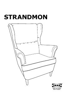 Manual IKEA STRANDMON Fotoliu