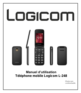 Mode d’emploi Logicom L-248 Téléphone portable