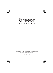 Manual Oregon JMR868 Clock