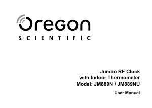 Manuale Oregon JM889N Orologio