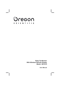Manual Oregon GR101H Balança