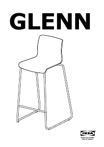 Instrukcja IKEA GLENN Stołek barowy