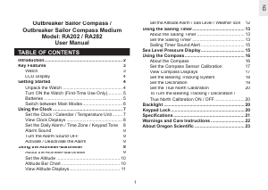 Handleiding Oregon RA282 Kompas