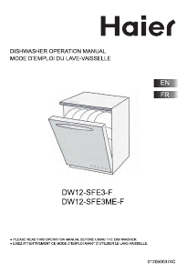 Handleiding Haier DW12-SFE3 Vaatwasser