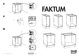Bruksanvisning IKEA FAKTUM Bänkskåp