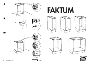 Прирачник IKEA FAKTUM Креденец