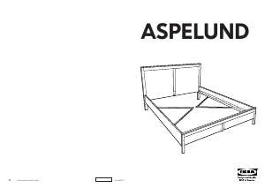Manuál IKEA ASPELUND Rám postele
