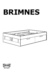 मैनुअल IKEA BRIMNES बैड फ्रेम
