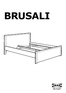 Руководство IKEA BRUSALI Каркас кровати